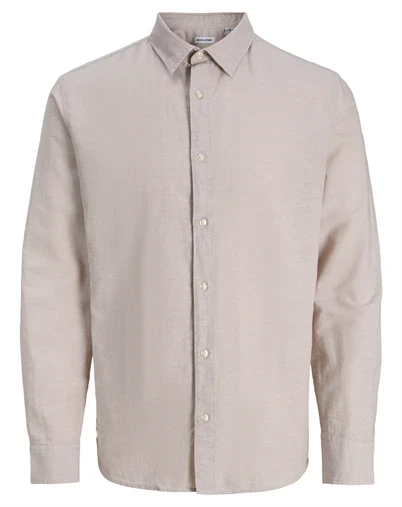 Jack & Jones Junior - JJEBreeze Linen Blend Skjorte - String